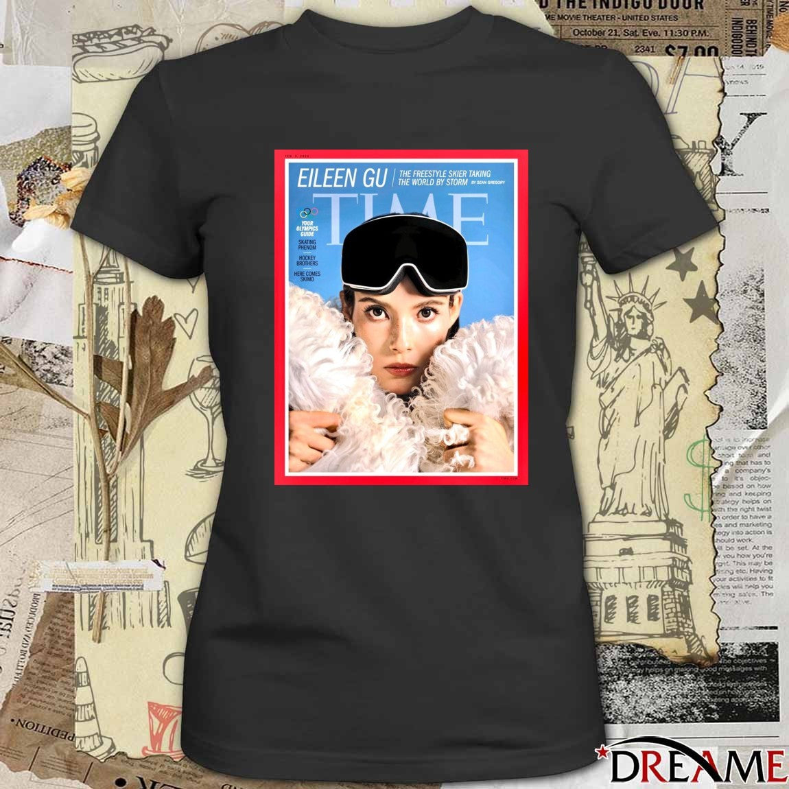 2026 Olympic Eileen Gu The Freestyle Skier Taking The World By Storm By Sean Gregory Time Poster t-shirt