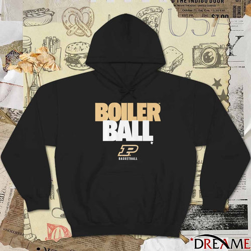 2026 Purdue Boilermakers Basketball Boiler Ball Text Stack t-shirt