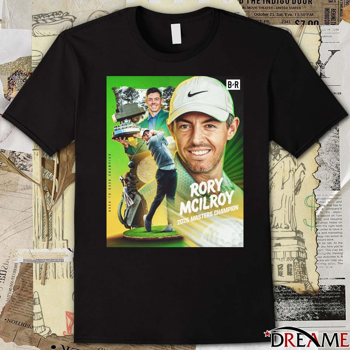 2026 Rory Mcilroy First Golfer To Go Back-to-back At The Masters Champion Since Tiger Wood Poster t-shirt