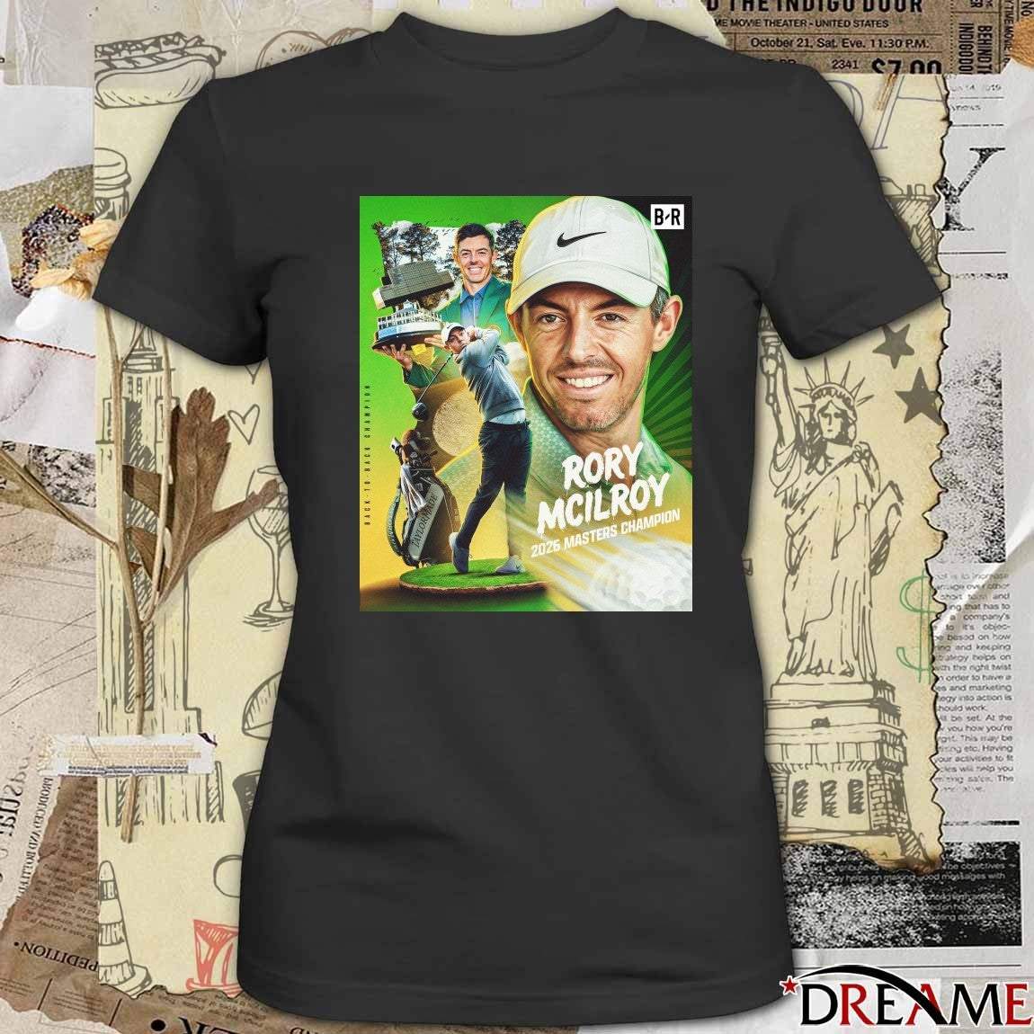 2026 Rory Mcilroy First Golfer To Go Back-to-back At The Masters Champion Since Tiger Wood Poster t-shirt