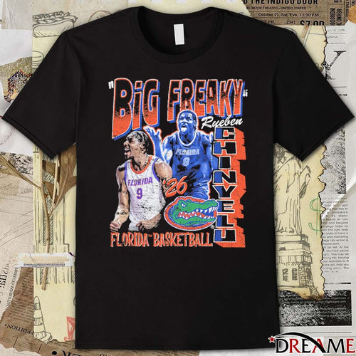 2026 Rueben Chinyelu 90s Big Freaky Florida Gators Basketball Graphic t-shirt