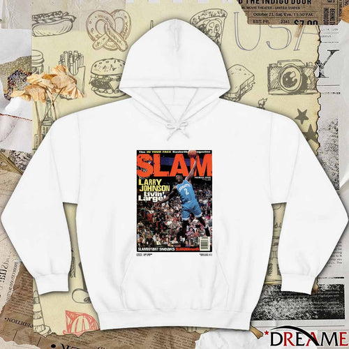 2026 SLAM Cover Larry Johnson The In Your Face Basketball Magazine Livin’ Large t-shirt