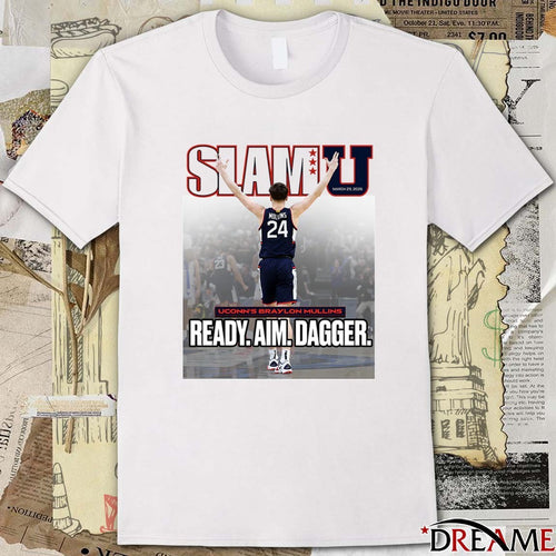2026 SLAM U Cover Uconn Huskies Braylon Mullins Ready Aim Dagger t-shirt