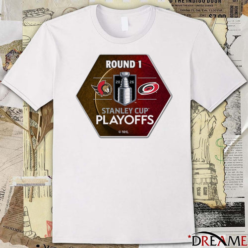 2026 Stanley Cup Playoffs Aminco R1 Matchup Ottawa Senators Vs Carolina Hurricanes t-shirt