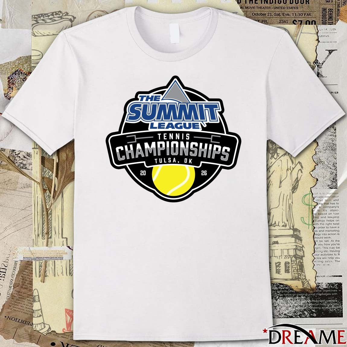 2026 The Summit League Tennis Championships Held In Tulsa, OK Logo t-shirt