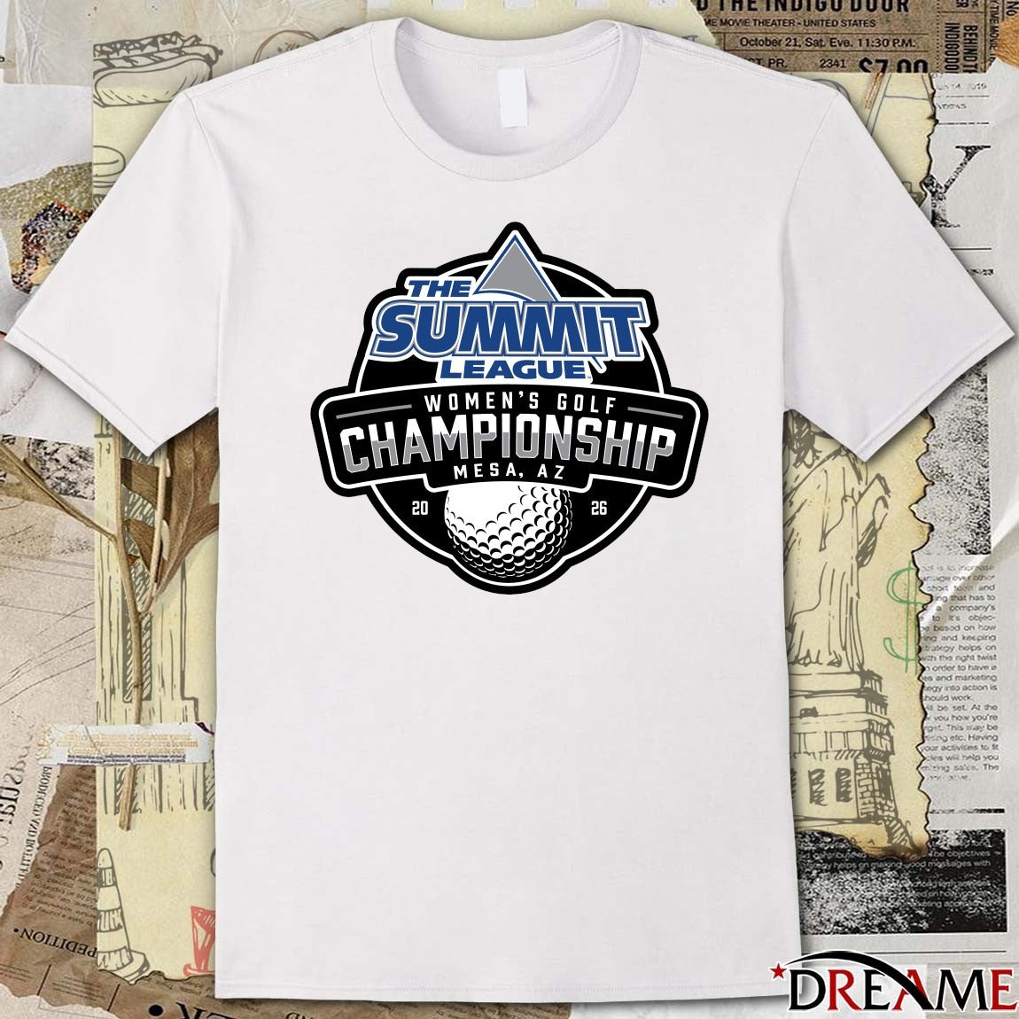 2026 The Summit League Women’s Golf Championship Mesa, Arizona Logo t-shirt