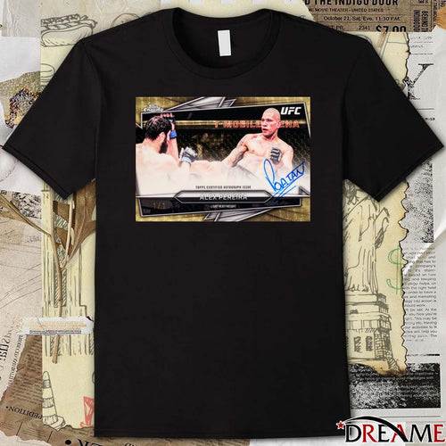 2026 Topps UFC Certified Autograph Issue Alex Pereira Light Heavyweight Signature t-shirt