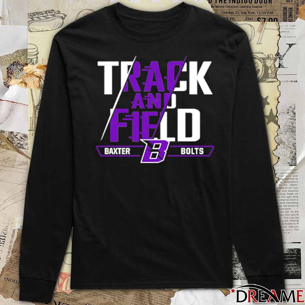 2026 Track And Field Baxter Bolts logo t-shirt