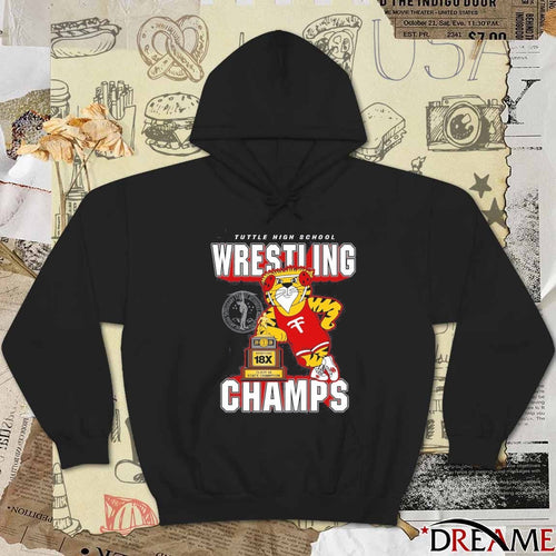 2026 Tuttle High School Wrestling Class 4A State Champion Mascot t-shirt
