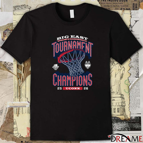 2026 UConn Huskies Women’s Basketball Big East Tournament Champions Locker Room t-shirt