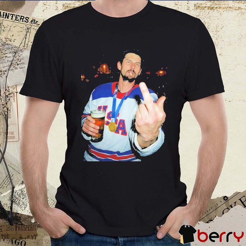 2026 USA Hockey Connor Hellebuyck Champion Middle Finger t-shirt