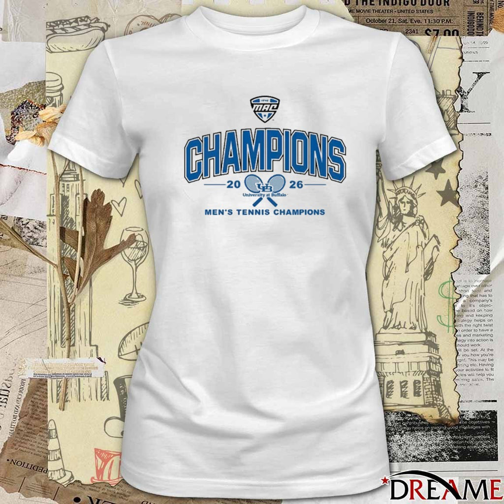 2026 University At Buffalo Bulls MAC Men’s Tennis Champions t-shirt