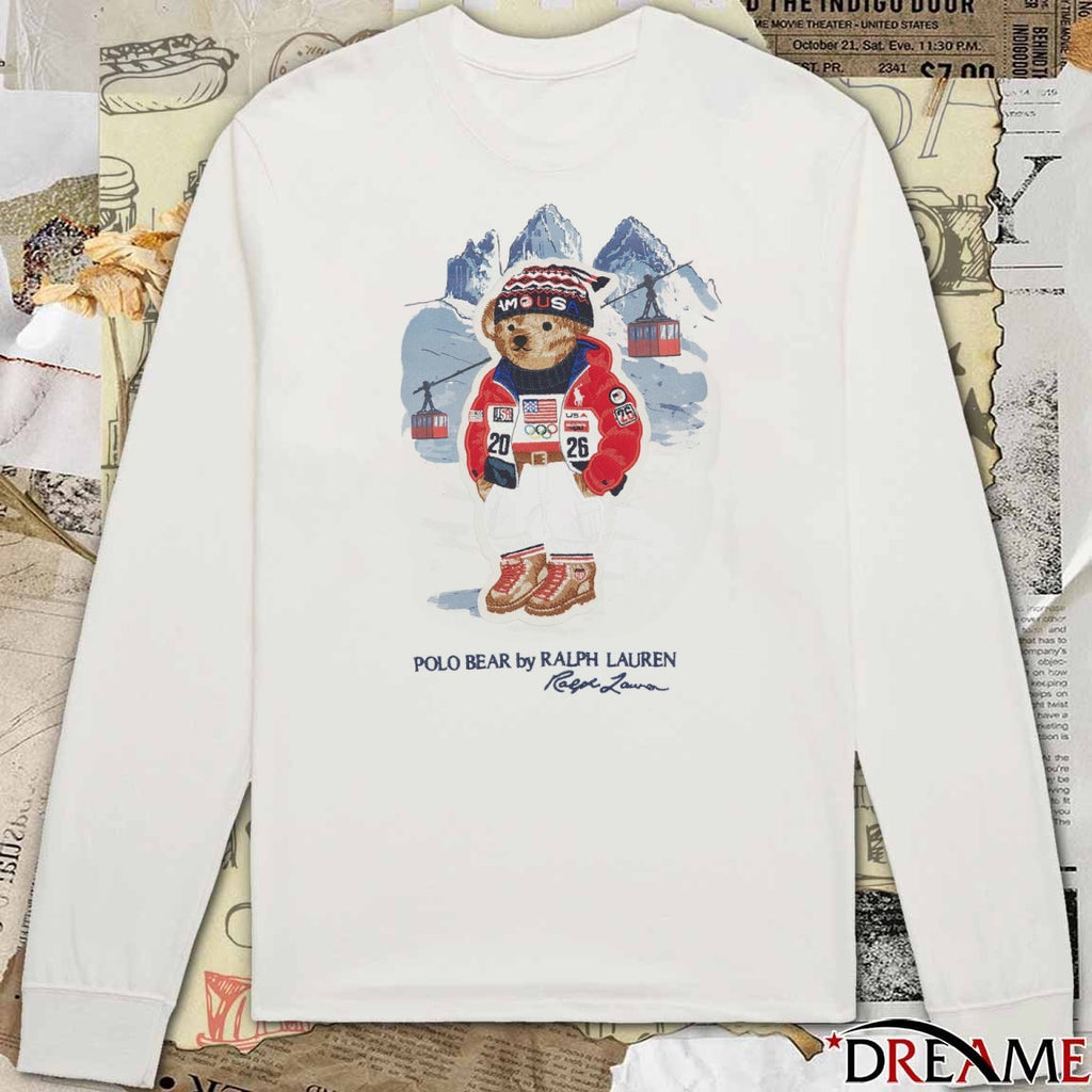 2026 Winter Olympics Seasonal Bear Polo Bear By Ralph Lauren Signature t-shirt