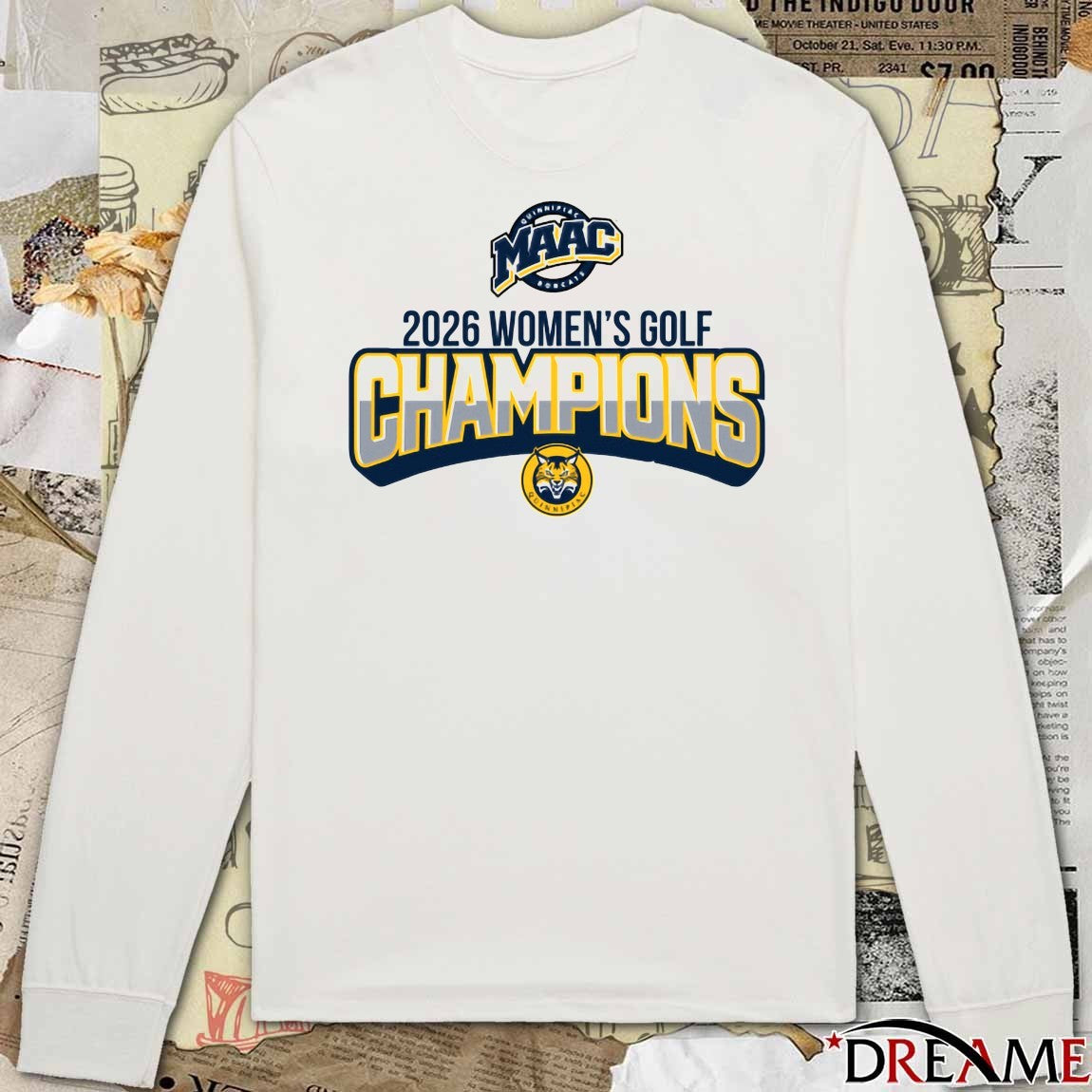 2026 Women’s Golf Champions MAAC Quinnipiac University t-shirt