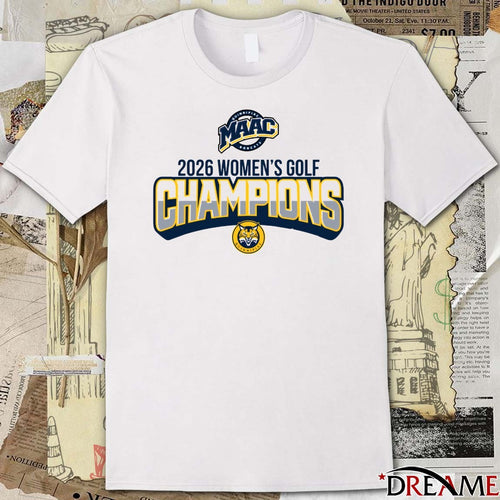 2026 Women’s Golf Champions MAAC Quinnipiac University t-shirt