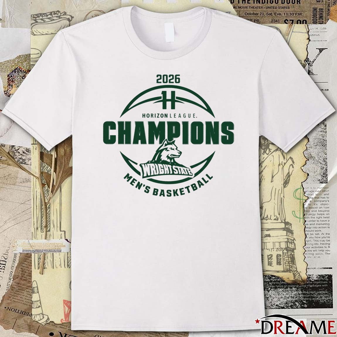 2026 Wright State Men’s Basketball Horizon League Champions t-shirt