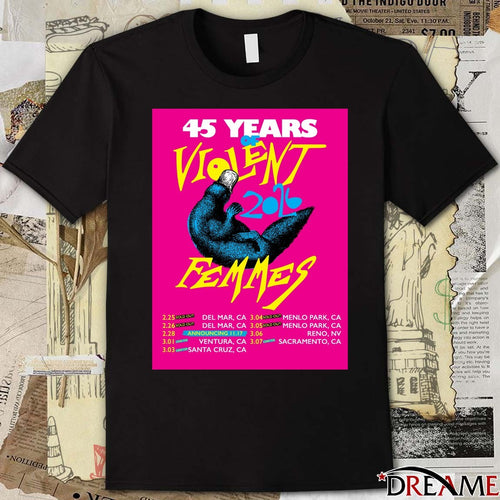 45 Years of Violent Femmes California Nevada February and March 2026 Poster t-shirt