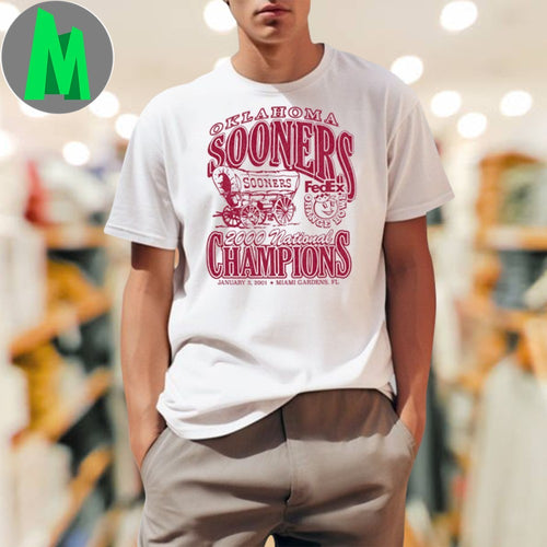 47 Brand White Oklahoma Sooners 2000 National Champions Shirt