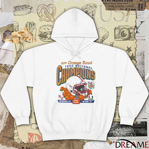 60th Orange Bowl 1995 National Champions Nebraska Vs Miami Final Score 24 – 17 t-shirt