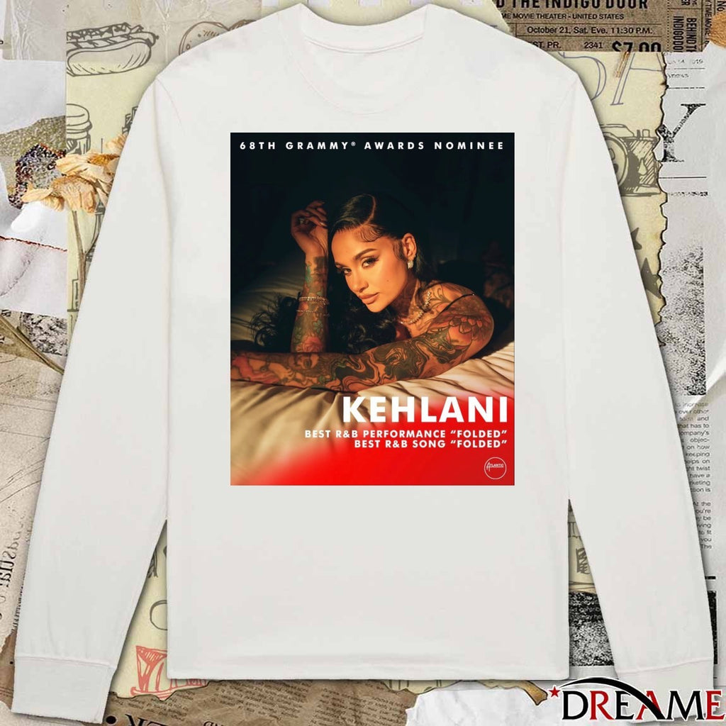 68th Grammys Awards Nominee Kehlani Best R&B Performance Folded Best R&B Song Folded Poster t-shirt