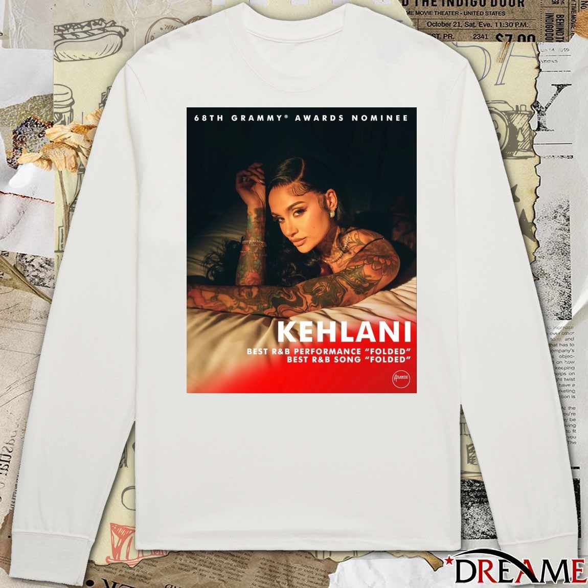 68th Grammys Awards Nominee Kehlani Best R&B Performance Folded Best R&B Song Folded Poster t-shirt