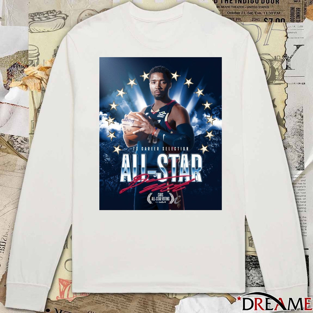 7X Career Selection All-Star Cavs All-Star Voting Signature Poster t-shirt