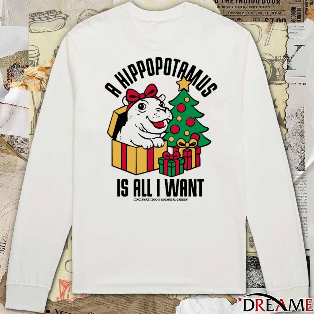 A Hippopotamus Is All I Want Cincinnati Zoo & Botanical Garden 2025 t-shirt