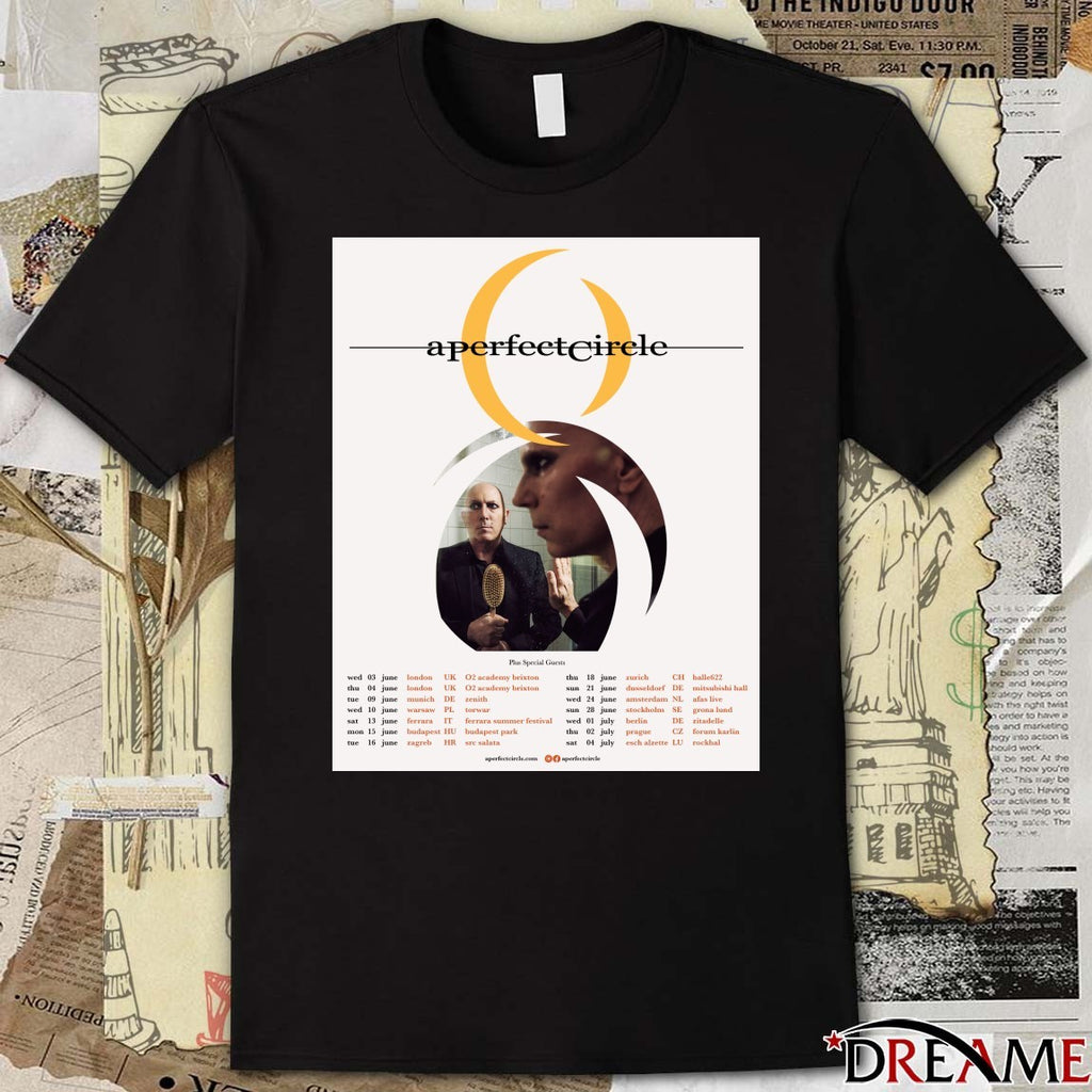 A Perfect Circle 2026 03-04 June London UK 02 Academy Brixton, 09 June Munich DE Zenich Poster t-shirt