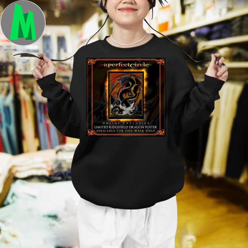 A Perfect Circle Ridgefield Dragon Limited Edition Online Exclusive Poster Shirt