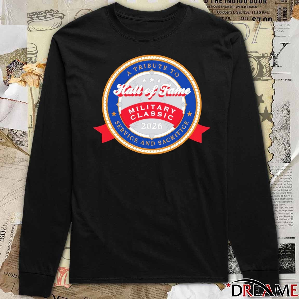 A Tribute to Service and Sacrifice Hall of Fame Military Classic 2026 Logo t-shirt