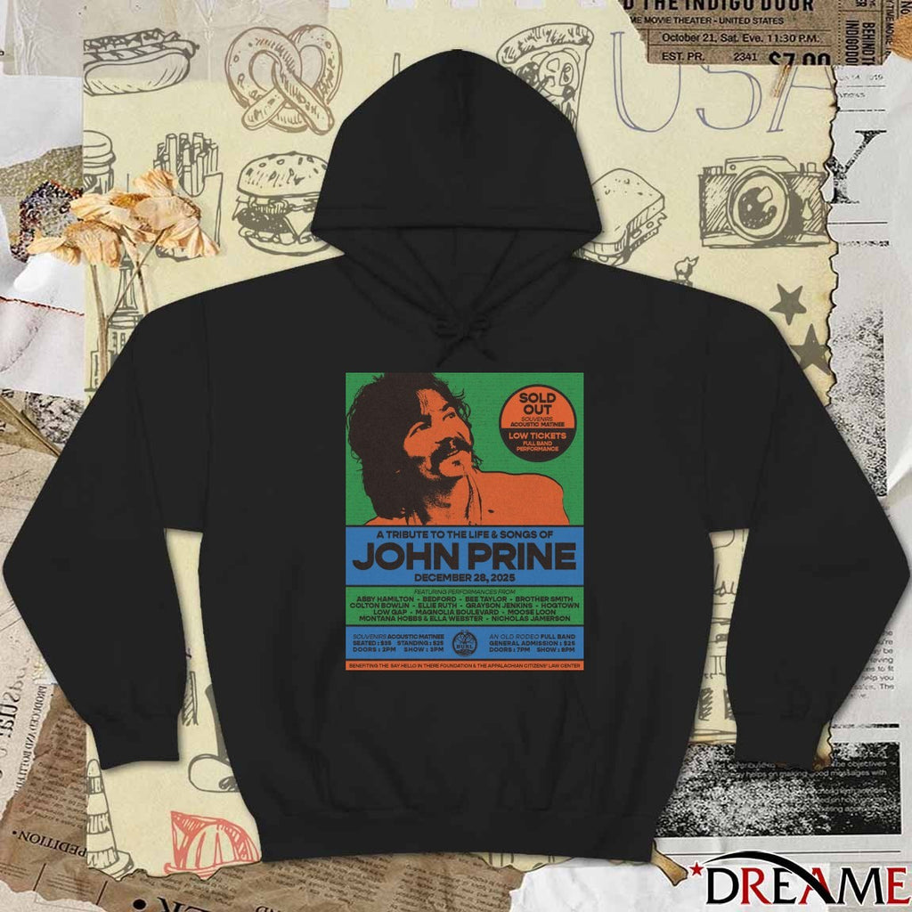 A Tribute to the Life and Songs of John Prine December 28 2025 Poster t-shirt