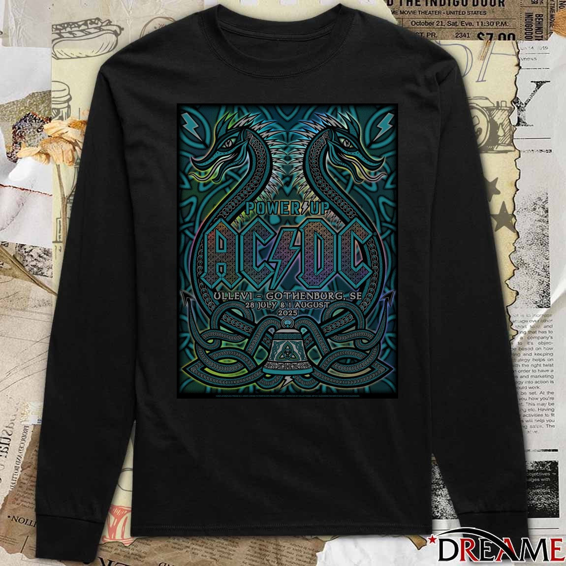 AC DC Power Up Ullevi Gothenburg SE 28 July – 1 August 2025 Poster t-shirt