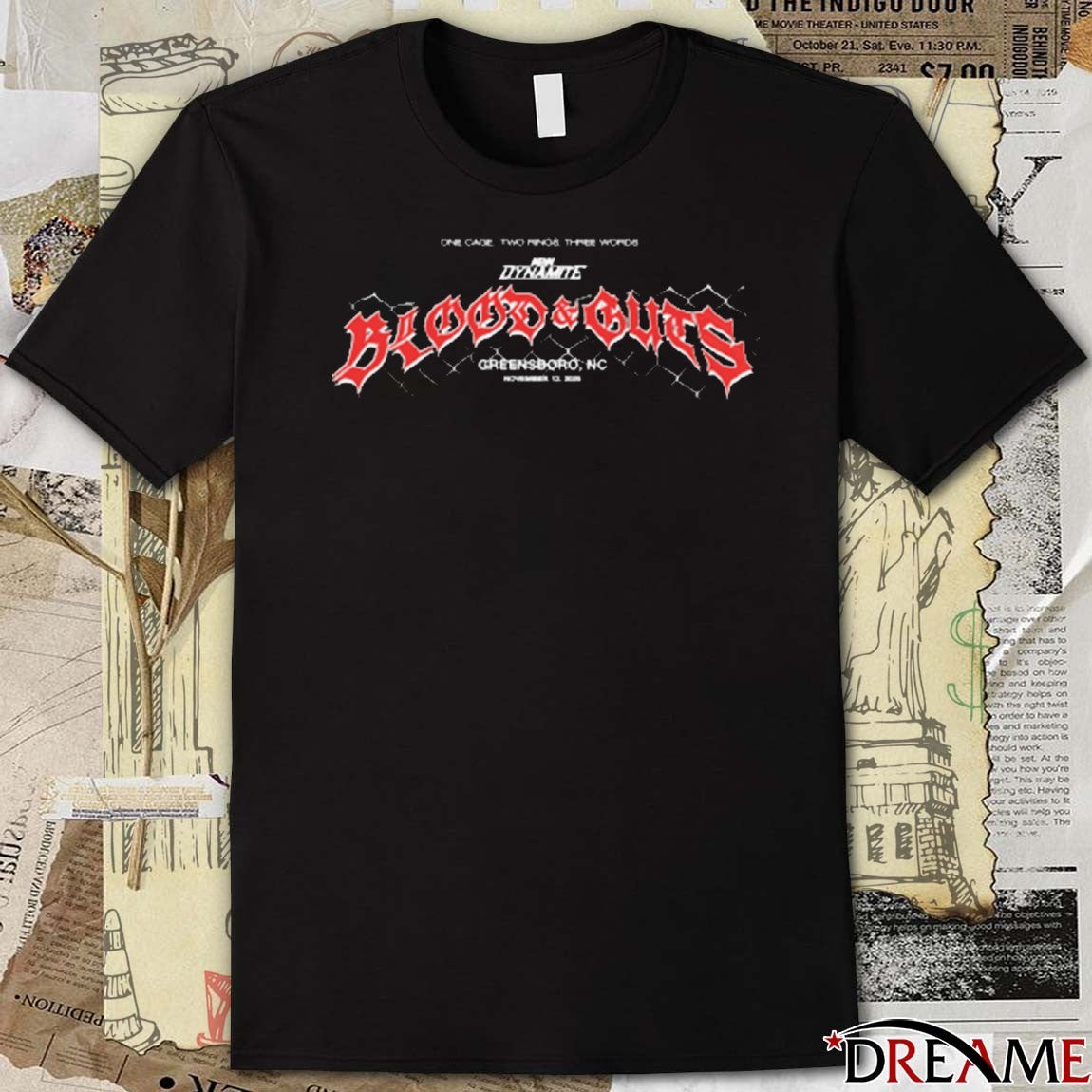 AEW Dynamite Blood and Guts November 2025 Alternate t-shirt