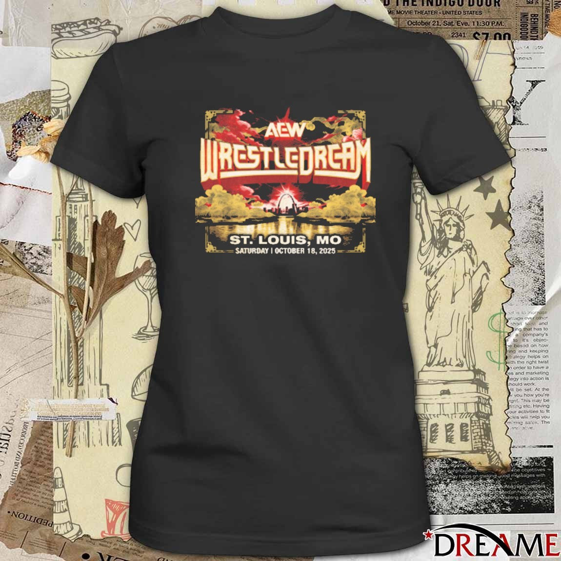 AEW WrestleDream Saturday October 18 2025 Event St Louis MO Fanart t-shirt