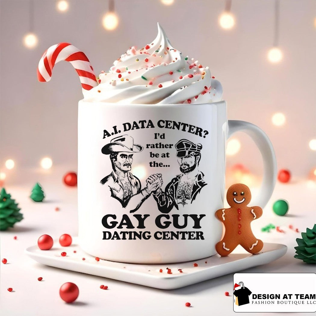 AI data center I’d rather be at the gay guy dating center shirt