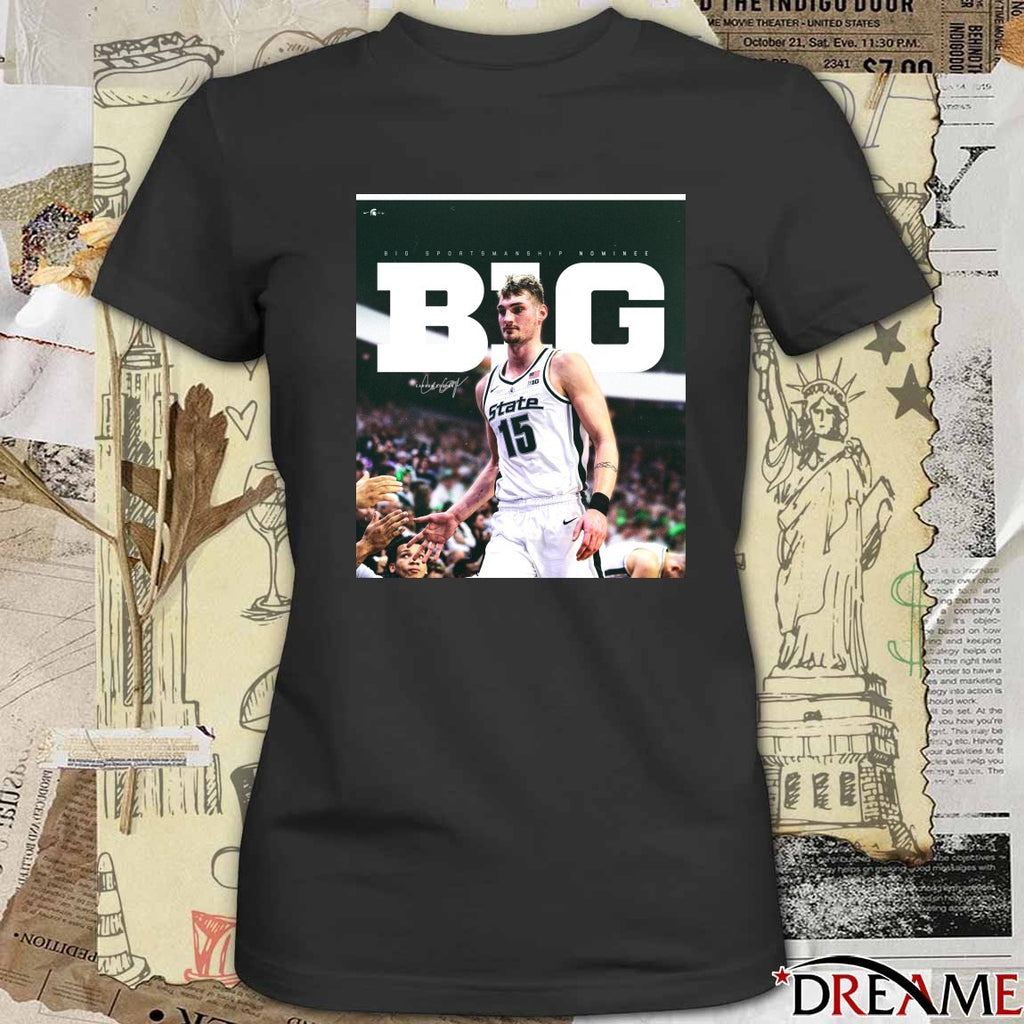 ALL-B1G Sportsmanship Honoree Michigan State Men’s Basketball Carson Cooper Poster t-shirt