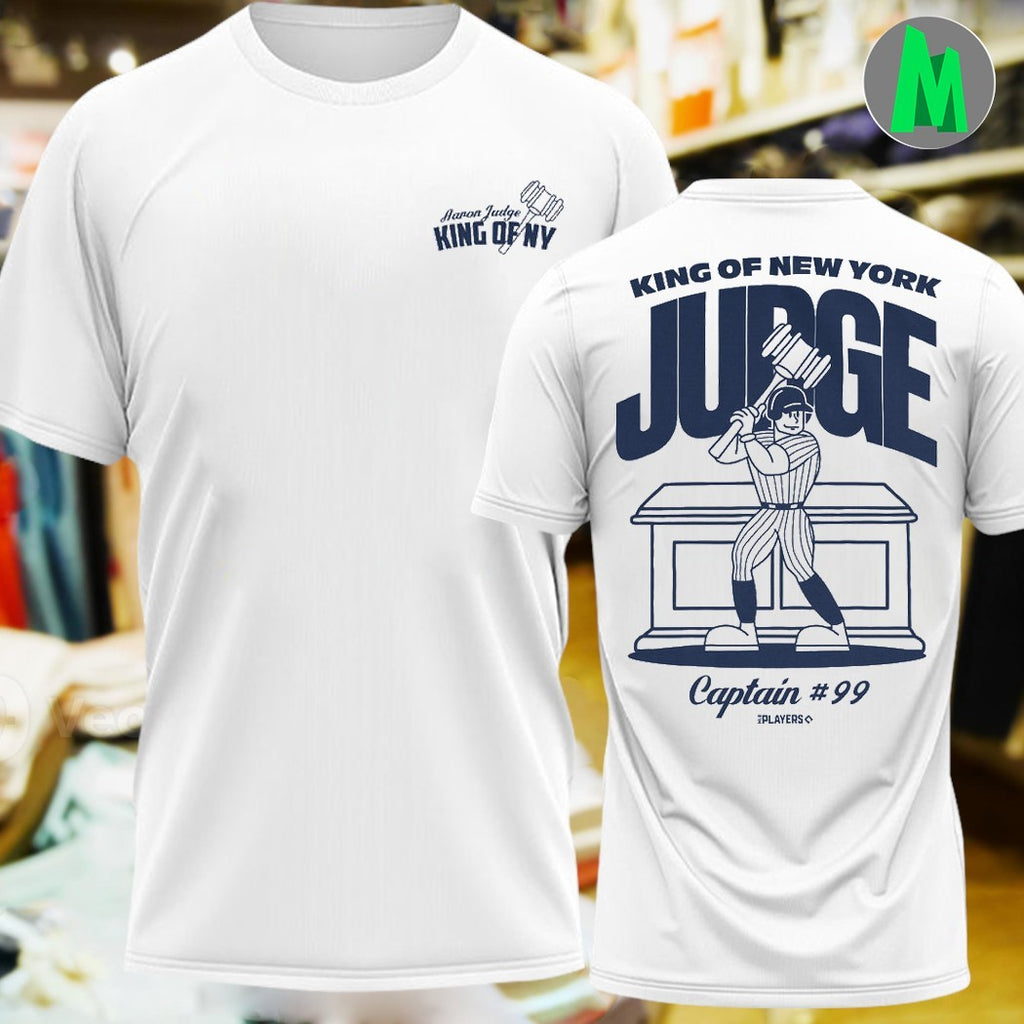 Aaron Judge King of New York Baseball Cartoon T-Shirt