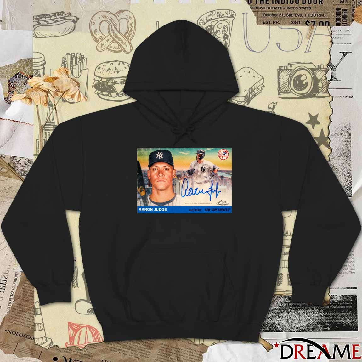 Aaron Judge New York Yankees 2025 Topps Certified Autograph Issue Signature t-shirt