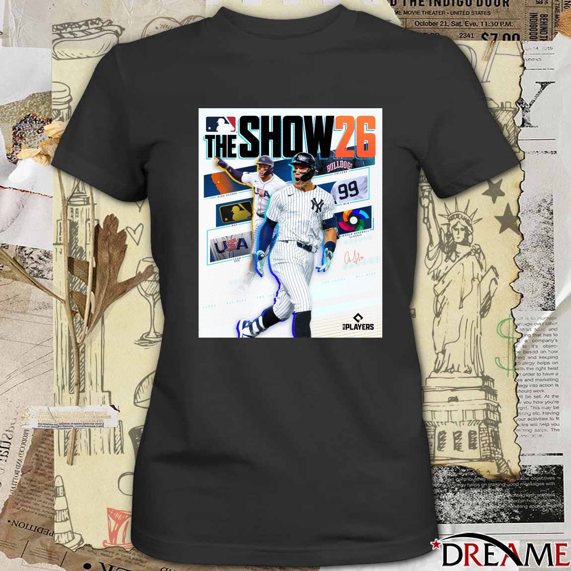 Aaron Judge New York Yankees MLB The Show 2026 Signature Poster t-shirt