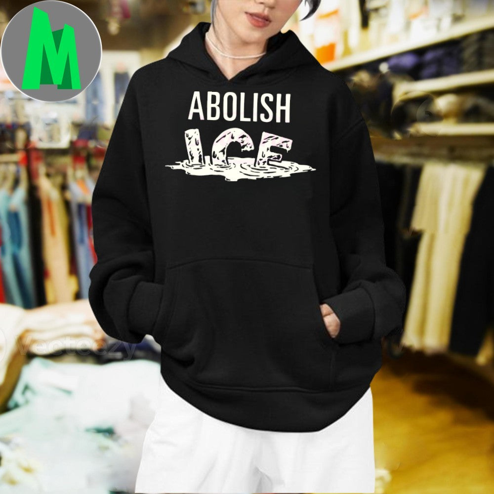 Abolish Ice Melting Patch Style Protest Shirt
