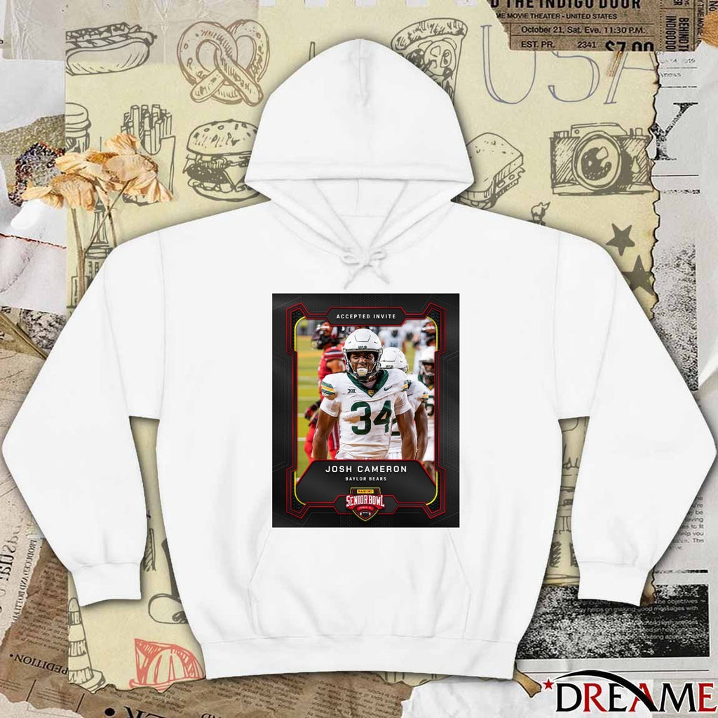 Accepted Invite Josh Cameron Baylor Bears 2026 Panini Senior Bowl Poster t-shirt