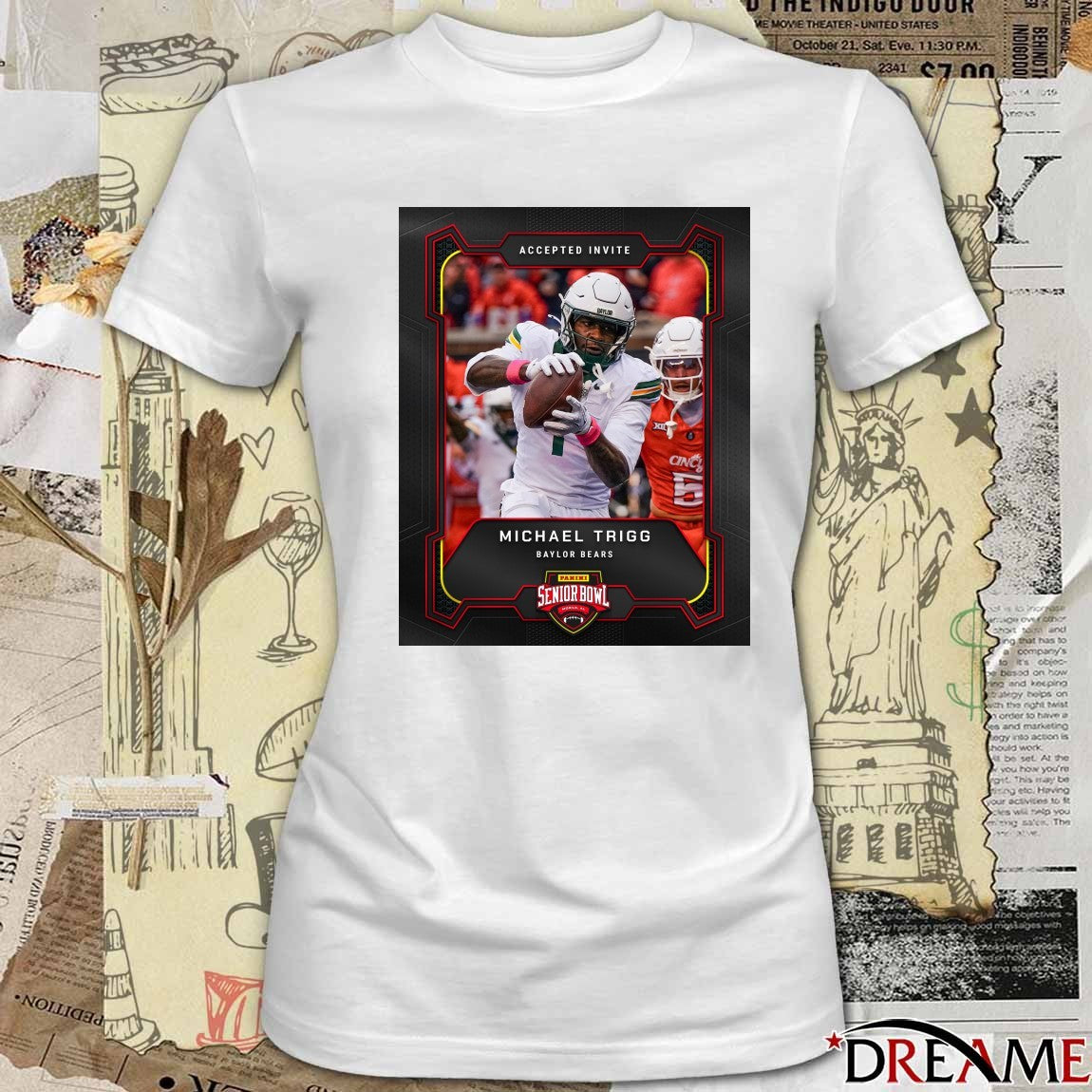 Accepted Invite Michael Trigg Baylor Bears 2026 Panini Senior Bowl in Mobile, Alabama Poster shirt