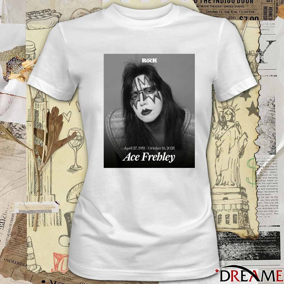 Ace Frehley Has Died At The Age Of 74 April 27 1951 – October 16 2025 Poster t-shirt