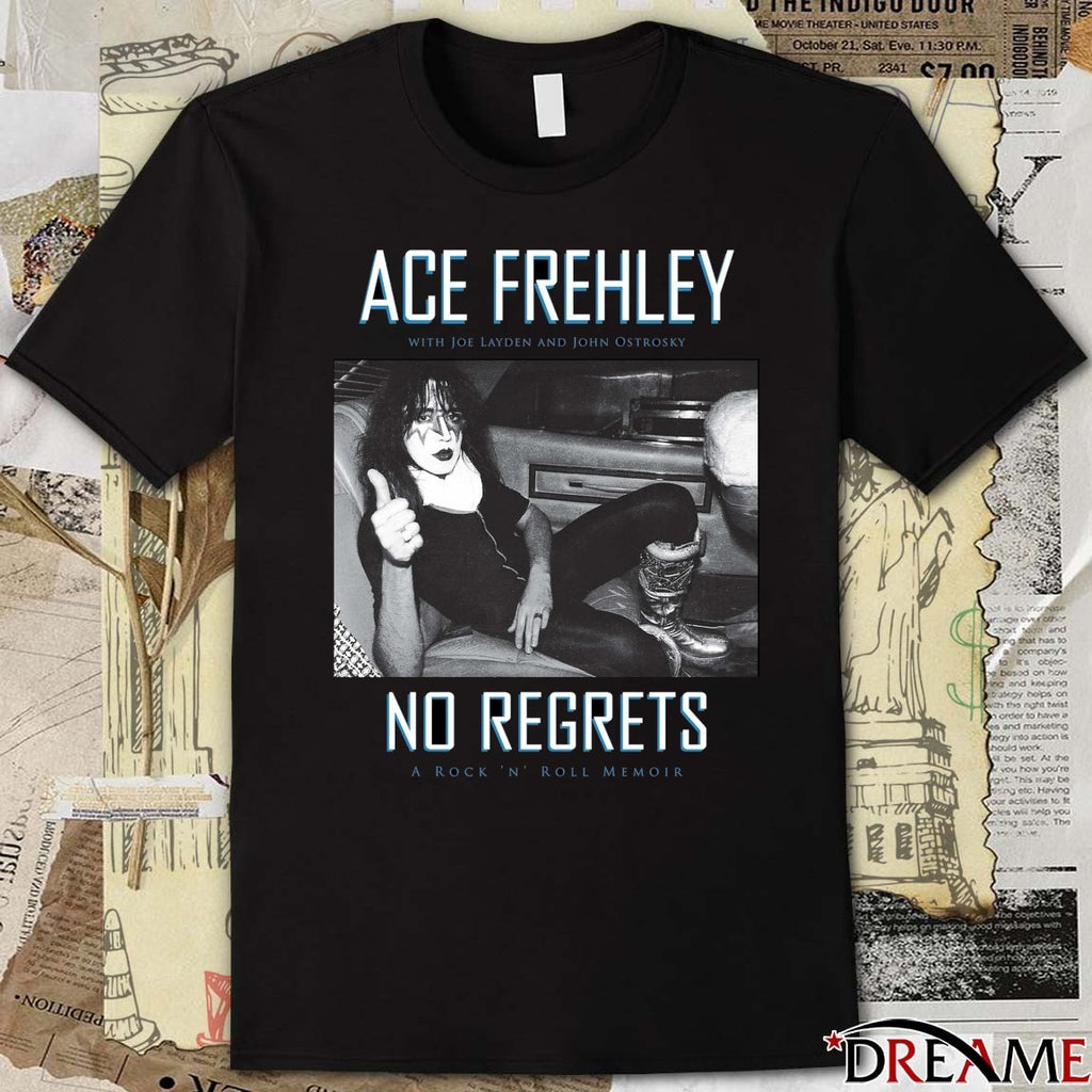 Ace Frehley With Joe Layden And John Ostrosky No Regrets A Rock N Roll Memoir 2025 t-shirt