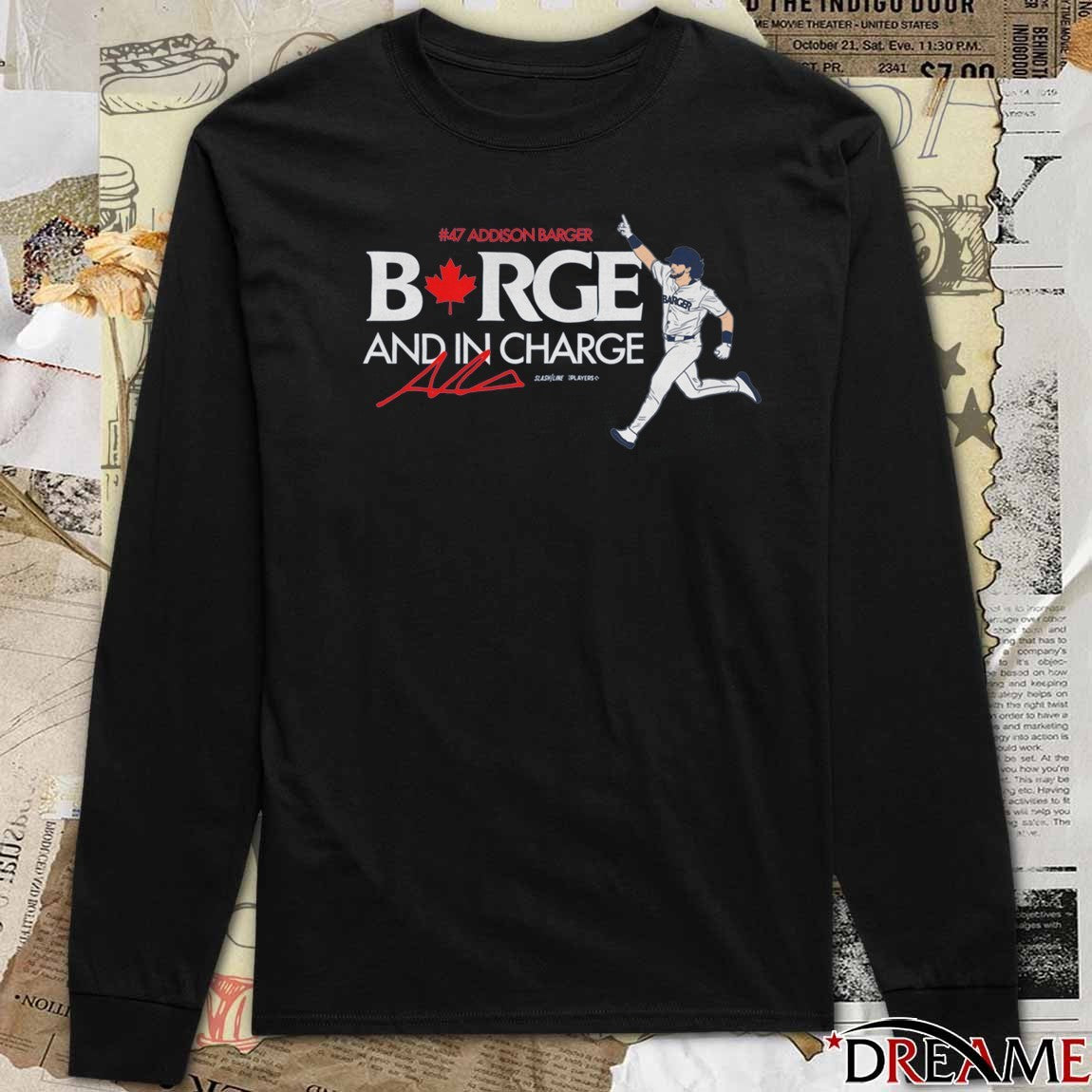 Addison Barger And In Charge Toronto Blue Jays MLB Signature t-shirt