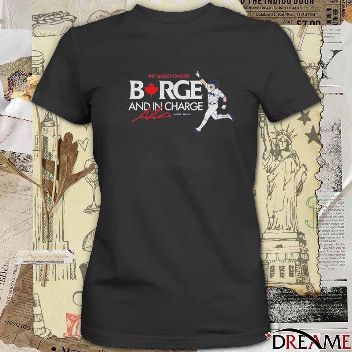 Addison Barger And In Charge Toronto Blue Jays MLB Signature t-shirt