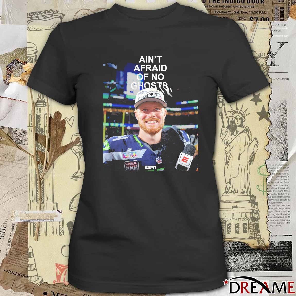 Ain’t Afraid Of No Ghosts Sam Darnold and Seahawks t-shirt