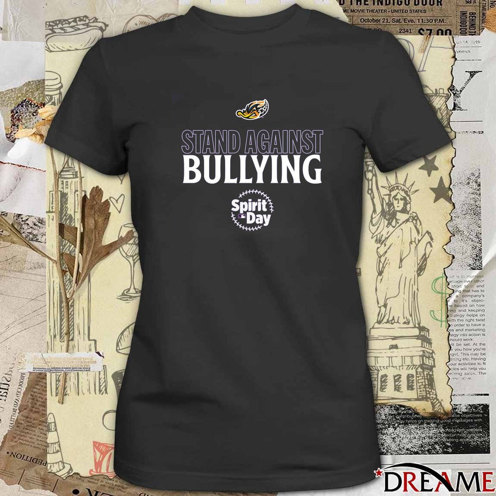 Akron RubberDucks Stand Against Bullying 2025 MLB Spirit Day t-shirt
