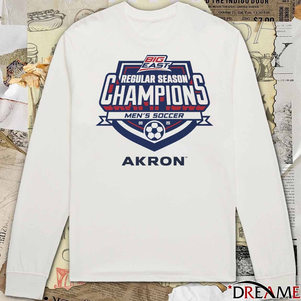 Akron Zips Men’s Soccer 2025 Big East Regular Season Champions t-shirt
