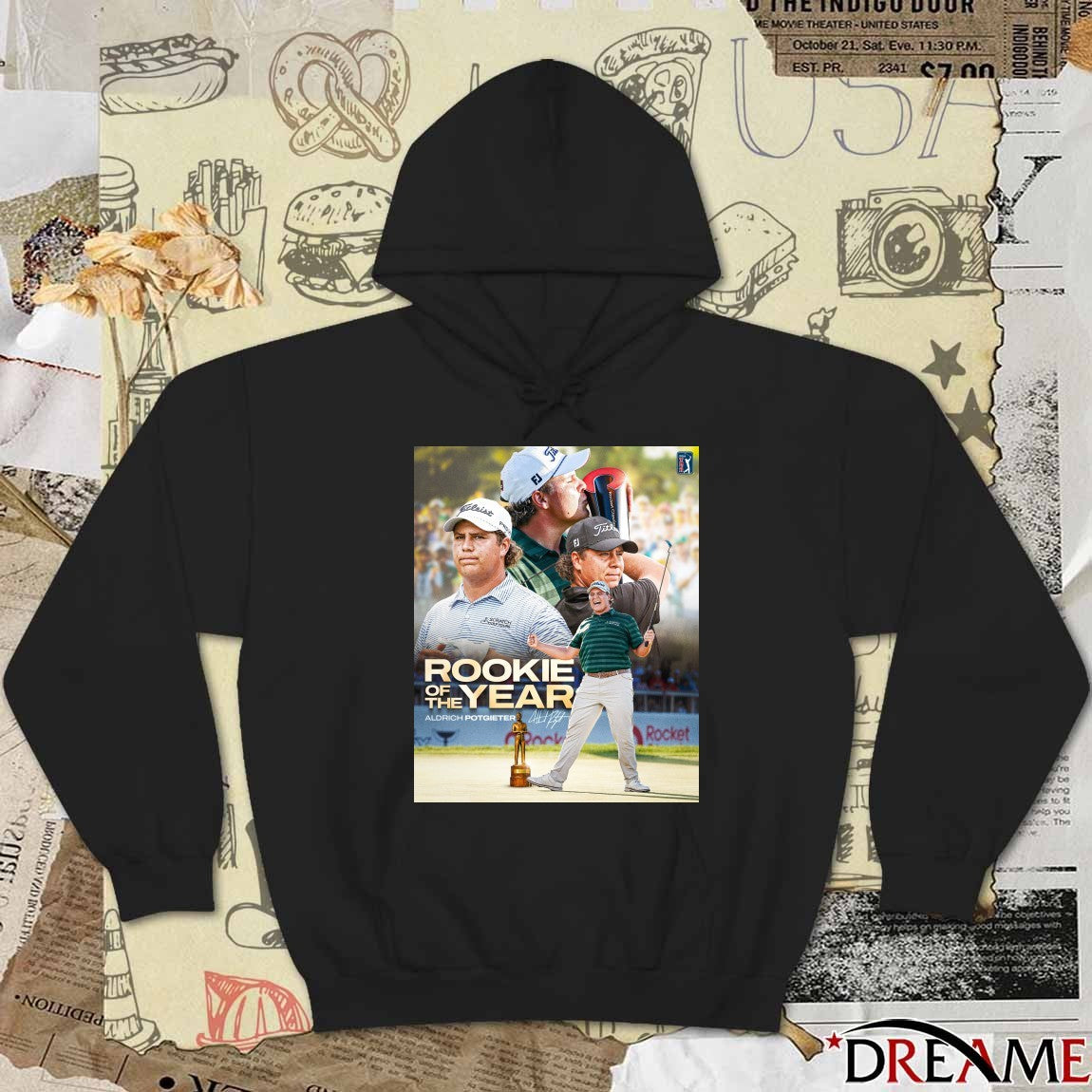 Aldrich Potgieter 2025 PGA Tour Rookie of the Year Signature Poster t-shirt